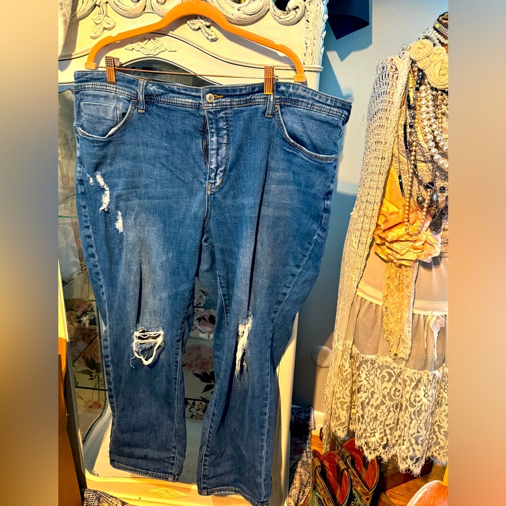 Anthropologie Pilcro slim boyfriend cropped size 22W Plus